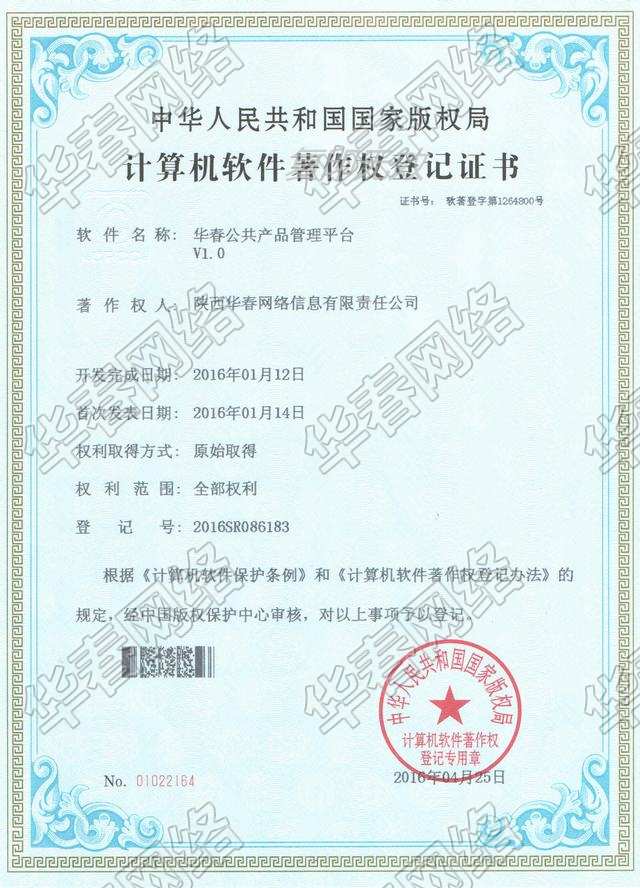 公共平台软件著作权